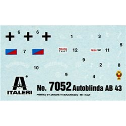 AUTOBLINDA AB 43 - Italeri Model Kit military 7052
