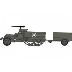 M3 Half Track & 1 Ton Trailer - Airfix Classic Kit VINTAGE military A02318V