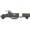 M3 Half Track & 1 Ton Trailer - Airfix Classic Kit VINTAGE military A02318V