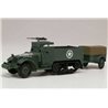 M3 Half Track & 1 Ton Trailer - Airfix Classic Kit VINTAGE military A02318V