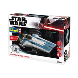 Resistance A-wing Fighter, blue (světelné a zvukové efekty) - Revell Build & Play Star Wars 06773