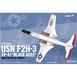 USN F2H-3 VF-41 "BLACK ACES" - Academy Model Kit 12548
