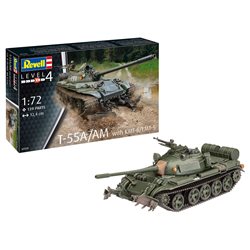 T-55A/AM with KMT-6/EMT-5 - Revell Plastic ModelKit tank 03328