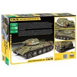 T-34/76 mod.1942 - Zvezda Model Kit tank 3686