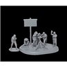 German 120mm Mortar w/Crew (Snap Fit) - Zvezda Wargames (WWII) military 6268