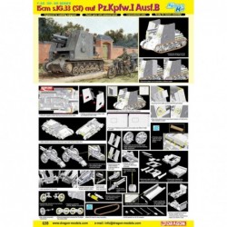 15cm s.IG.33 (Sf) AUF Pz.Kpfw.I Ausf.B (SMART KIT) - Dragon Model Kit military 6259