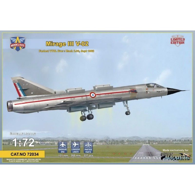 Dassault Mirage III V-02 fastest VTOL ever - Modelsvit 72034
