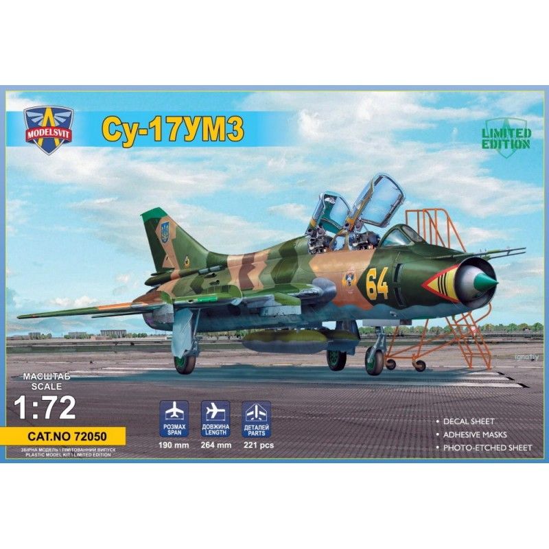 Su-17UM3 Advanced Two-seat Trainer (2x camo) (Suchoj) - Modelsvit 72050