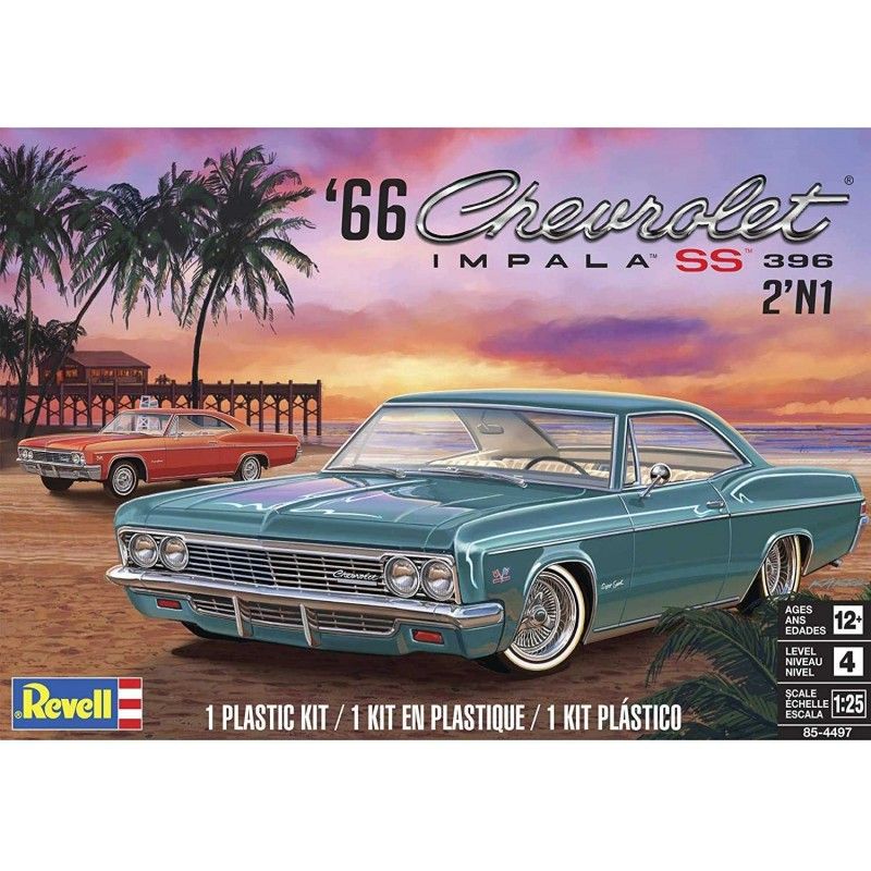 1966 Chevy Impala SS - Revell - Monogram Plastic ModelKit 4497