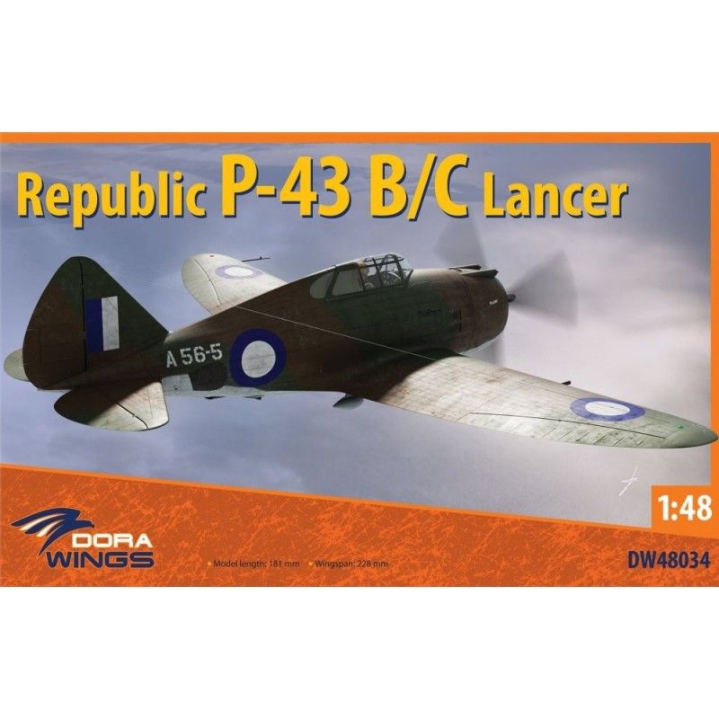 Republic P-43B/C Lancer Reconnaissance - Dora Wings DW48034