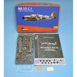 Bloch MB.151 C.1 Foreign service (4x camo) - Dora Wings DW72030