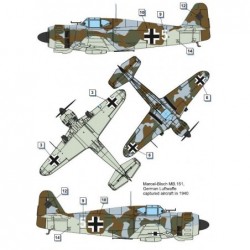 Bloch MB.151 C.1 Foreign service (4x camo) - Dora Wings DW72030