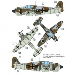 Bloch MB.151 C.1 Foreign service (4x camo) - Dora Wings DW72030
