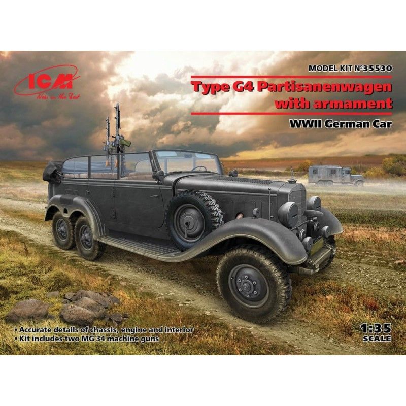 Type G4 with armament, German WWII Car - ICM 35530