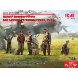USAAF Bomber Pilots & Person.1944-45 (5 fig.) - ICM 48088