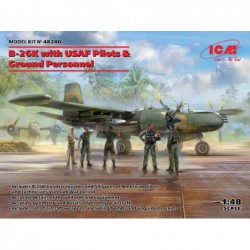 B-26K w/ USAF Pilots&Ground Personnel (5 fig) - ICM 48280