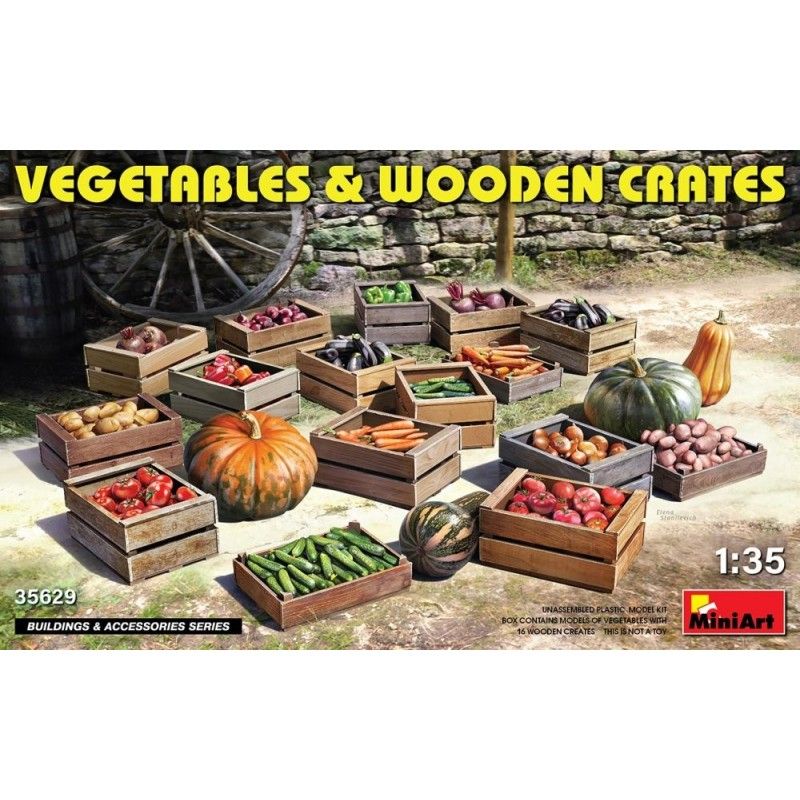 Vegetables & Wooden Crates - MiniArt 35629