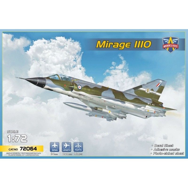 Mirage IIIO Interceptor (5x camo) - Modelsvit 72064