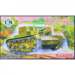 Artillery Self-Propelled mount A-T1 (w/ rubber tracks) - Unimodel 689