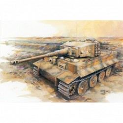 Sd.Kfz.181 Ausf.E TIGER I MID PRODUCTION w/ZIMMERIT - Dragon Model Kit tank 7251