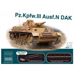 Pz.Kpfw.III Ausf.N DAK w/Neo Track - Dragon Model Kit tank 7634