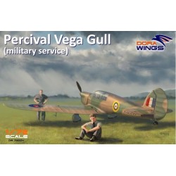 Percival Vega Gull - military serv. (4x camo) - Dora Wings DW 72004