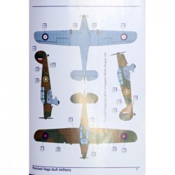 Percival Vega Gull - military serv. (4x camo) - Dora Wings DW 72004