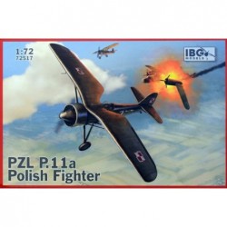 PZL P.11a Polish Fighter (3x camo) - IBG Models 72517