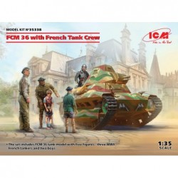 FCM 36 with French tank Crew (5 fig.) - ICM 35338