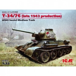 T-34/76 (late 1943) Soviet Medium Tank WWII - ICM 35366