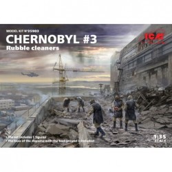 Chernobyl No.3 - Rubble cleaners (5 fig+base) (Černobyl) - ICM 35903