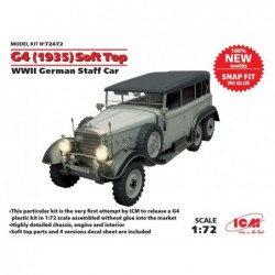 G4  Soft Top (1935) German WWII Staff Car - ICM 72472